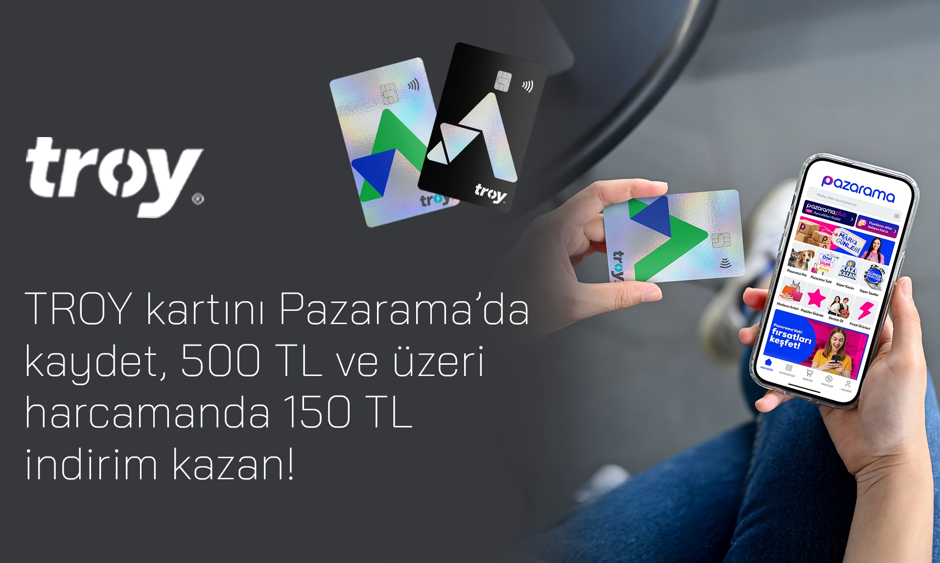 Pazarama'da 150 TL İndirim